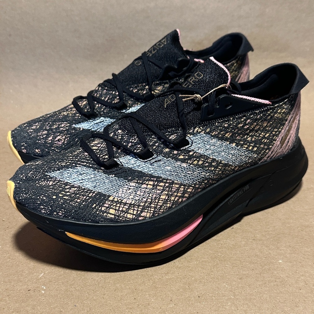 Adidas Adizero Prime X 2.0 Strung Mens Running Shoe Black Spark